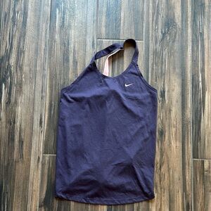 Nike Asymmetrical Purple Blue Tank Top